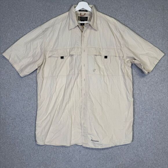 Vintage Eddie Bauer Legend Men's Size XLT Tall Nylon Button Down Shirt - Picture 1 of 7